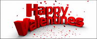 Happy Saint Valentin caractre tridimensionnel de modlisation d