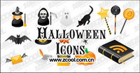 Halloween icône vecteur matriel