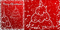 Snow-graffiti style sapin de Noël vecteur matriel