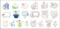 Cute icono de la serie de vectores de material-1