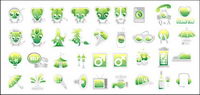 Green cute icon vecteur matriel