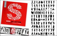 1000 album silhouette vecteur matriel divers-4