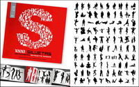 1000 album silhouette vecteur matriel divers-2