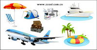 Turismo viajes icono material de vectores