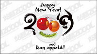 Happy New Year 2009 Vector matriel