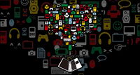 Application de divertissement portable Vector matriel