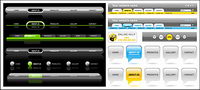 page de menu de navigation design vecteur matriel