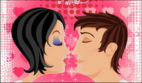 Saint Valentin romantique illustration vectorielle matriel