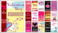 Saint Valentin thme de la conception de carte vecteur lment matriel