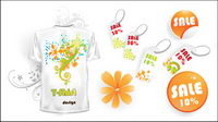 Vector T-shirt de matriel de vente