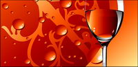 Verre de vin rouge avec de l