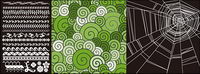 Spider Web de la dentelle avec le modle vectoriel matriel