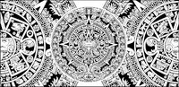 Clsica misterioso patrn circular vector material