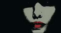 Femme face vecteur matriel