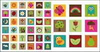 Cute graphics vector material