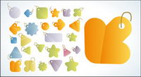 Vector tiquettes simple matriel