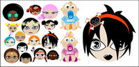 Cute dessins anims vecteur matriel