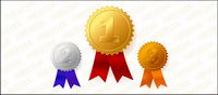 Or, argent et bronze vecteur matriel