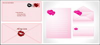 Love enveloppe vecteur matriel
