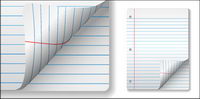 Vector cahier vierge des papiers