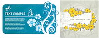 Carte de fleurs mode vecteur ma configuration