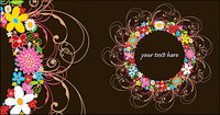 Lovely rosette tendance vecteur