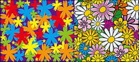 Lovely Flowers vecteur matriel de base