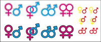 Sex symbole vecteur matriel