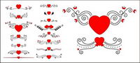 Simple joli coeur en forme de vecteur des lments matriels