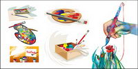 Vector drawing material