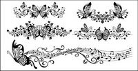 Beau papillon modle vecteur matriel