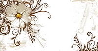 Wilde Chrysantheme und Mode Muster Vektor Matte