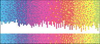 Vector couleur arc-en-ciel dot matriel