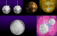 Varit de matriaux vecteur boule disco