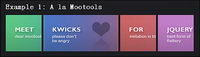 Menu bas sur jQuery type tlescopique (JS + CSS)