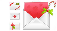 matriel de Noël vecteur message