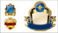 Gold Medal badge Hua vecteur matriel Lili