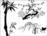 Chine Wind Vector encre vgtale matriel