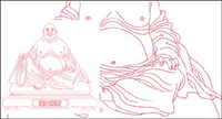 Laughing Buddha Vector matriel