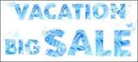 Blue Vector lettres matriel d