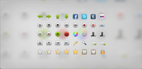 web2.0 tendencia vector icono conjunto