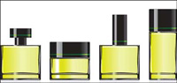 Vider matriel vecteur bouteilles de parfum