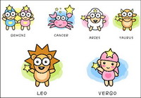 Cartoon 12 Prospectus vecteur constellation (B)