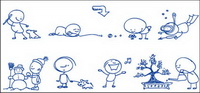 matriel stylo  bille dessin de la bande dessine vecteur -2