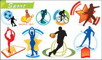 Deportes vectorial material