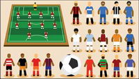 Cartoon Football Vector matriel