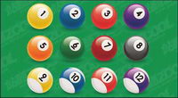 Billard vecteur boule numro matires
