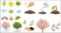 Plant vecteur arbres matriel