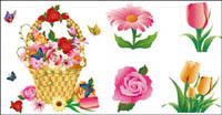 Fleur srie Vector matriel