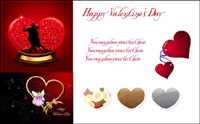 En 2010, vecteur de la Saint-Valentin de matriel